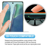 3 Pack Screen Protector Tempered Glass (Fingerprint Unlock) 3D Curved Edge Full Cover HD Clear - ZD3E92