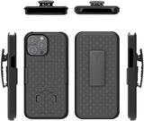 Belt Clip Case and 3 Pack Privacy Screen Protector Swivel Holster Tempered Glass Kickstand Cover Anti-Spy Anti-Peep - ZDA54+3Z26