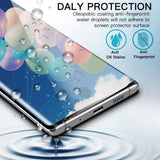 3 Pack Screen Protector Tempered Glass (Fingerprint Unlock) 3D Curved Edge Full Cover HD Clear - ZD3T37