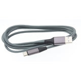10ft USB-C Cable Charger Cord - Braided - Gray - Fonus KC95