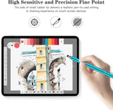 Stylus Touch Screen Pen Fiber Tip Aluminum Lightweight Blue - ZDZ50