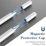 Stylus Touch Screen Pen Fiber Tip Aluminum Lightweight White - ZDZ74