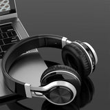 Over the Head Wireless Headphones Folding Headset - Black - L83