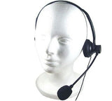 Over the Head Headphone Single Earphone 3.5mm - Boom Microphone - Black - Fonus M03