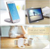 Fold-up Stand Blue Holder Travel Desktop Cradle - ZDZ17