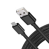 6ft Micro USB Cable Charger Cord - TPE - Black - Selna K20 276-1