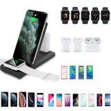 Wireless Charger 15W Fast Folding Stand 2-Coils Charging Pad - ZDZ82