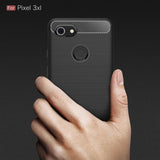 Ultra Slim Carbon Fiber Case Cover - Shockproof - Black - Fonus L26