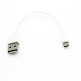 Short Micro USB Cable Charger Cord - TPE - White - Fonus C25