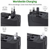International World Travel Charger Adapter Plug 2-Port USB - J69