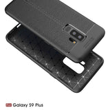 Ultra Slim TPU Leather Case Cover - Shock Absorbent - Black - Fonus V02