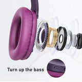 Wireless Headphones Foldable Headset w Mic Hands-free Earphones - ZDCM3