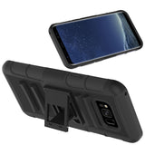 Hybrid Case Rugged Holster Swivel Belt Clip - DropProof - Defender - Black - Selna L12