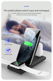 Wireless Charger 15W Fast Folding Stand 2-Coils Charging Pad - ZDZ82