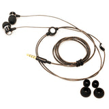 Wired Headphones Hi-Fi Sound Earphones - USB-C Adapter - Black - Fonus P10