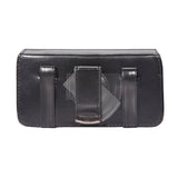 Leather Case Belt Clip Swivel Holster Cover - LCASE18 - Black - Fonus C90