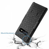 Case Holster Combo Swivel Belt Clip - Dropproof - Kickstand - Black - Fonus L45