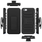 Black Armor Case with Belt Clip Stand - Black - Selna N01