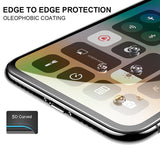 iPhone X/XS/11 Pro - Tempered Glass Screen Protector - HD Clear - 5D Curved - Full Cover
