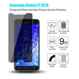 Samsung Galaxy J7 2018 - Privacy Screen Protector - Tempered Glass - 3D Full Cover