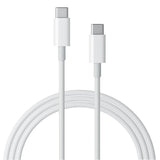6ft USB-C to Type-C PD Cable Charger Cord - TPE - White - Fonus D74 993-1