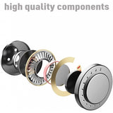 Wired Earphones Hi-Fi Sound Headphones Handsfree Mic Headset Metal Earbuds - ZDD99
