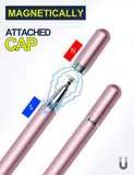 Pink Stylus Touch Screen Pen Fiber Tip Aluminum Lightweight - ZDZ80