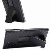 Case Holster Combo Swivel Belt Clip - Dropproof - Kickstand - Black - Fonus J71
