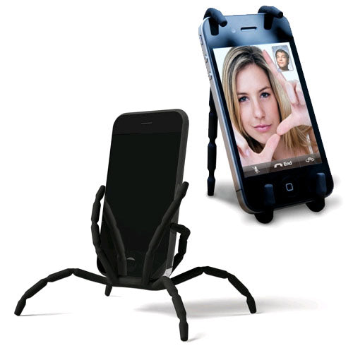 Flexible Spider Phone Holder Stand Black B49 uzid