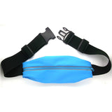 Waist Bag Sports Running Cover - Touch Screen Window - L - Reflective - Blue - Fonus J95