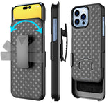 Case Belt Clip Holster Swivel Cover Kickstand Armor - ZDY04