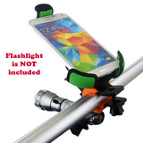 Bicycle Handlebar Mount with FlashLight Holder - Heavy Duty - Fonus B26