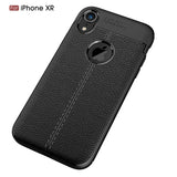 Ultra Slim TPU Leather Case Cover - Shock Absorbent - Black - Fonus L27