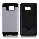 Hybrid Case Dual Layer Armor Defender Cover - Dropproof - Silver - Selna N35