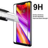 LG G7 ThinQ - Tempered Glass Screen Protector - HD Clear - Curved - Full Cover
