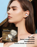 Wireless Ear-Clip TWS Earphones Bluetooth Earbuds True Stereo Charging Case Hands-free Mic Headset - ZDZ33