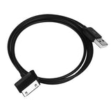 30-Pin USB Cable Charger Cord - TPE - Black - M09