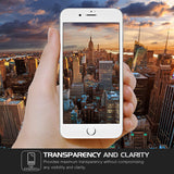 iPhone 7/8 Plus - Tempered Glass Screen Protector - HD Clear - 5D Curved - Full Cover - White
