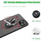 Finger Ring Holder Stand Car Air Vent Mount 3-in-1 Kickstand Swivel - ZDE51