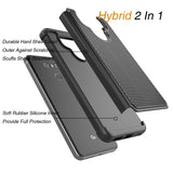 Hybrid Case Dual Layer Armor Defender Cover - Dropproof - Black - Selna L05