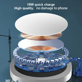 Magnetic Wireless Charger 15W Fast Charging Pad USB-C - Magsafe Compatible - ZDE68