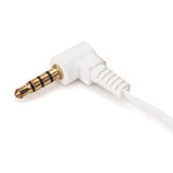 Retractable Earphones 3.5mm Headphones - In-Ear Earbuds - White - Fonus B80