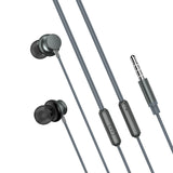 Wired Earphones Hi-Fi Sound Headphones Handsfree Mic Headset Metal Earbuds - ZDJ22