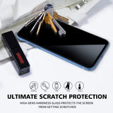 Belt Clip Case and 3 Pack Screen Protector Swivel Holster Tempered Glass Kickstand Cover 5D Touch Curved Edge - ZDM27+3R49