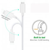 Type-C to USB-C Cable Short PD Fast Charge Cord Power Wire