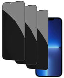 3 Pack Privacy Screen Protector Tempered Glass Curved Anti-Spy Anti-Peep 3D Edge  - ZD3Z27 1839-1