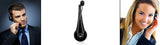 Over The Head Wireless Headphone with Boom Microphone - Black - K11