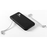10000mAh Power Bank Portable Charger - Built-in Cables - Fonus M35