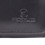 Leather Case Belt Clip Swivel Holster Cover - LCASE17 - Black - Fonus M28