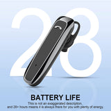 Wireless Earphone Mono Earbud Handsfree Mic Single Headphone Headset - ZDZ71